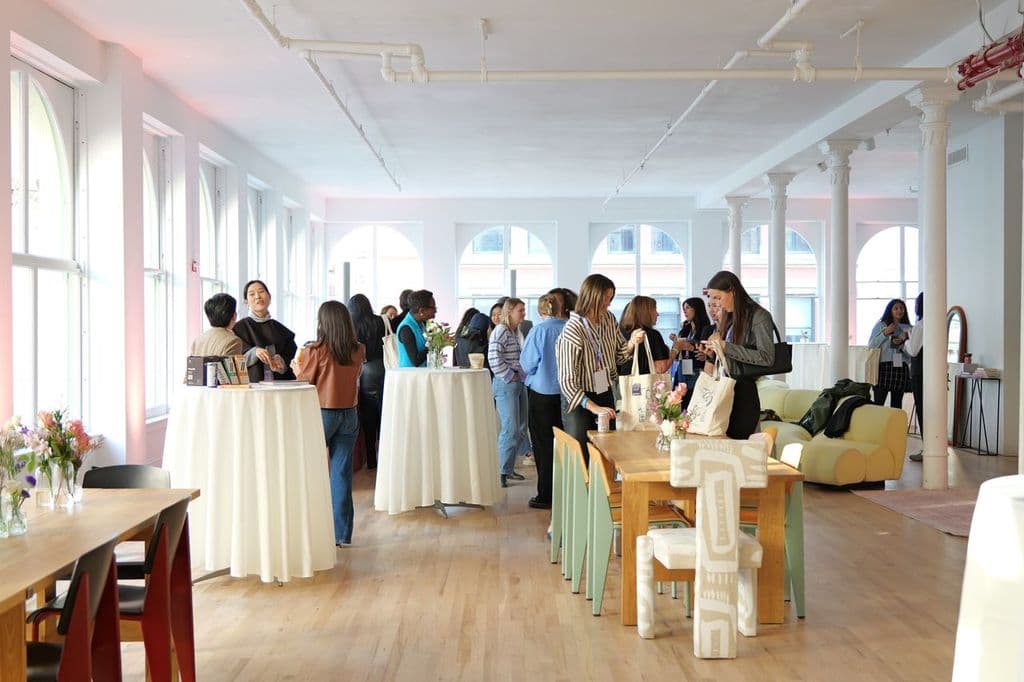 Corporate event in action